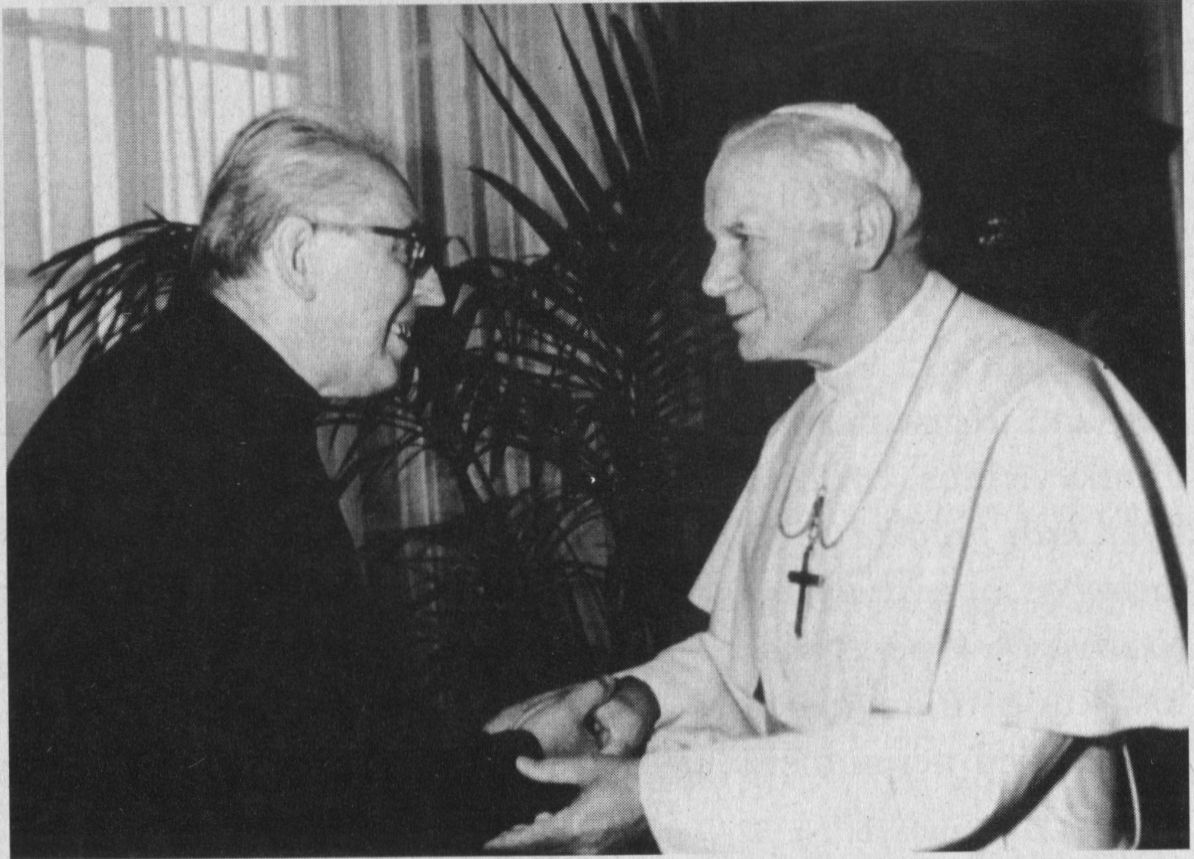 A. Svarinskas pas popiežių Joną Paulių II