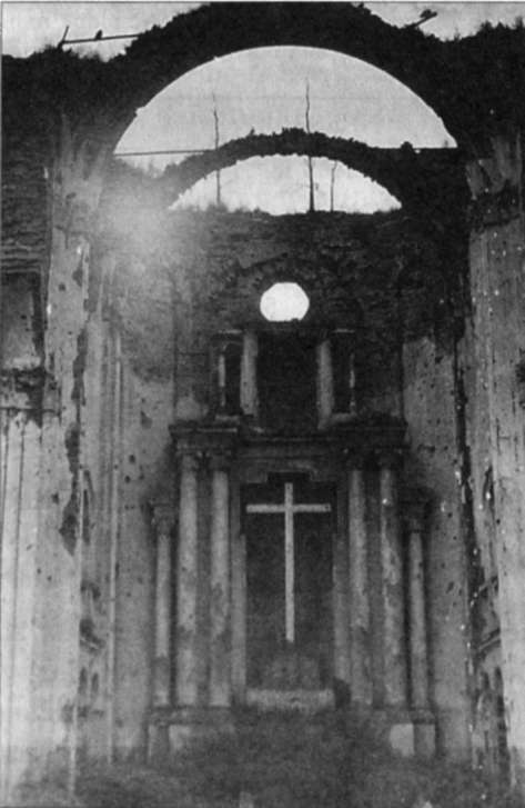 Senoji Sintautų bažnyčia, sugriauta per Antrąjį pasaulinį karų (LNM)